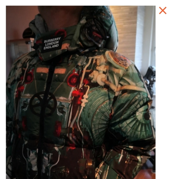 Burberry's men's down puffer jacket - Picture 6 of 8